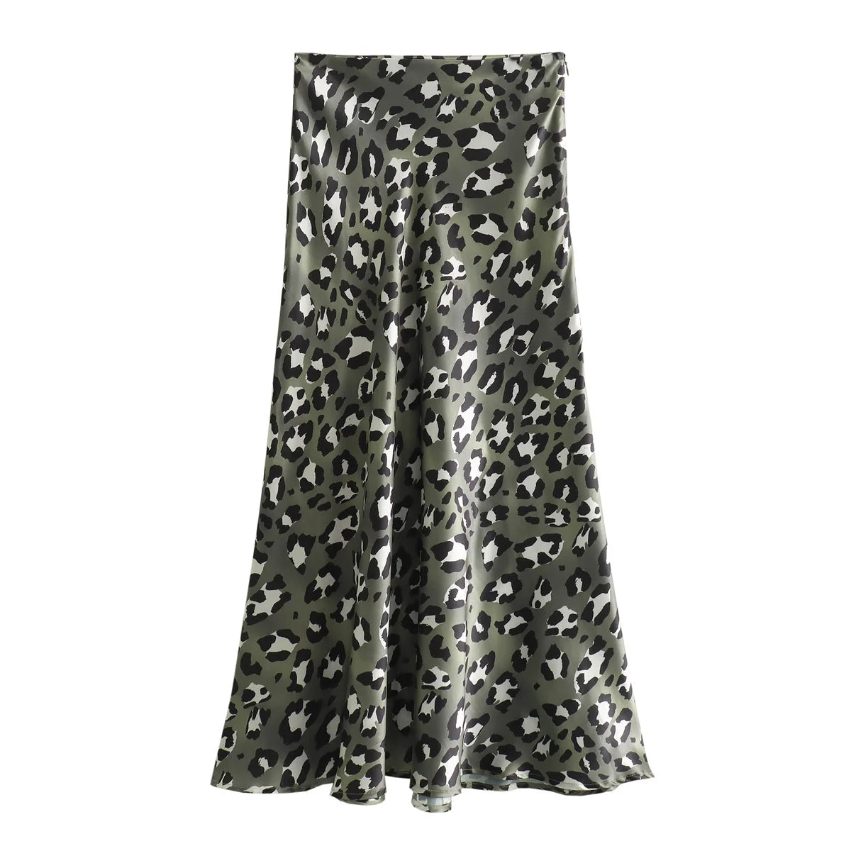 Dames Luipaardprint Rok – Vintage High Waist
