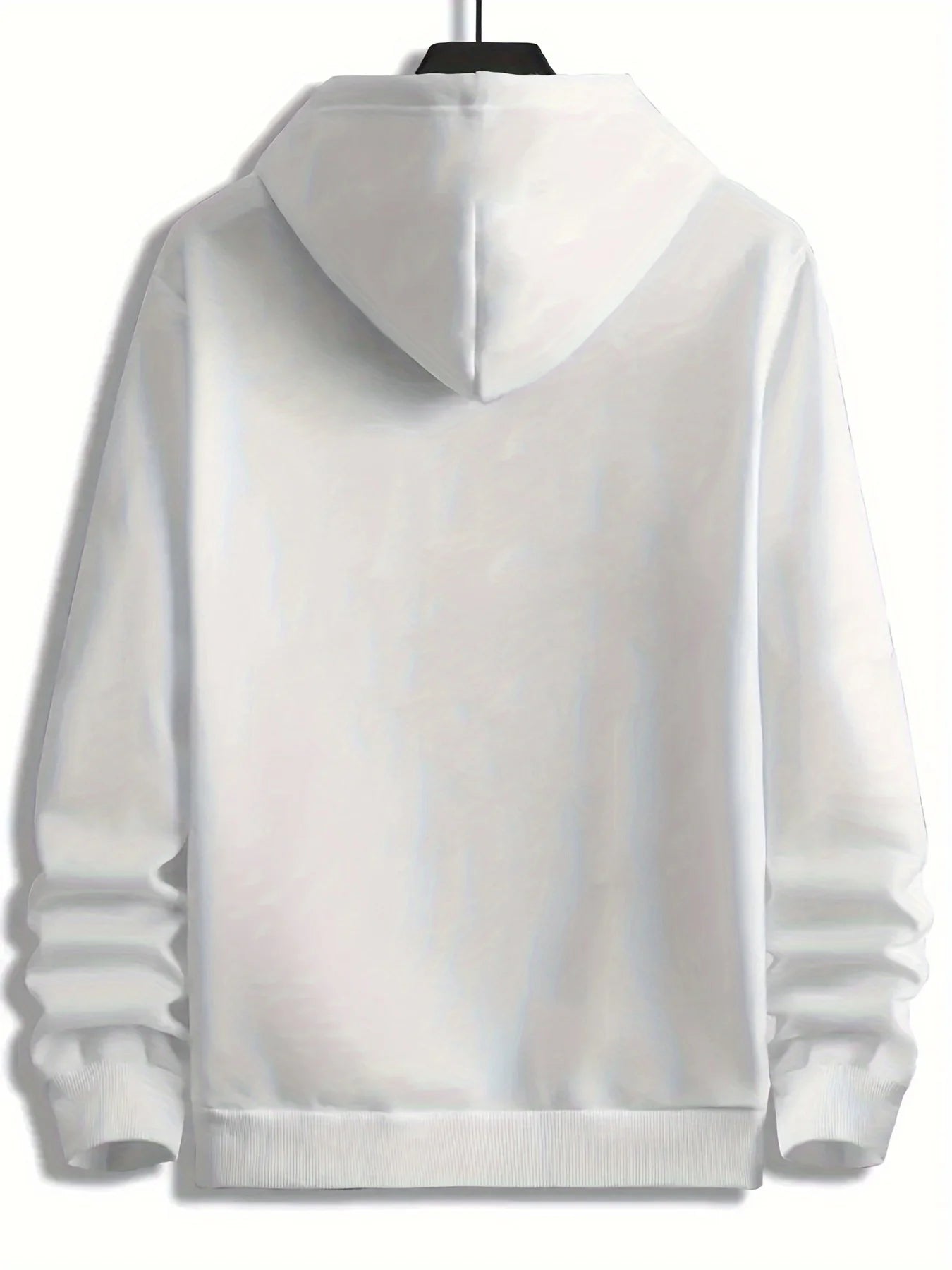 Heren Hoodie met Print en Trekkoord – Casual