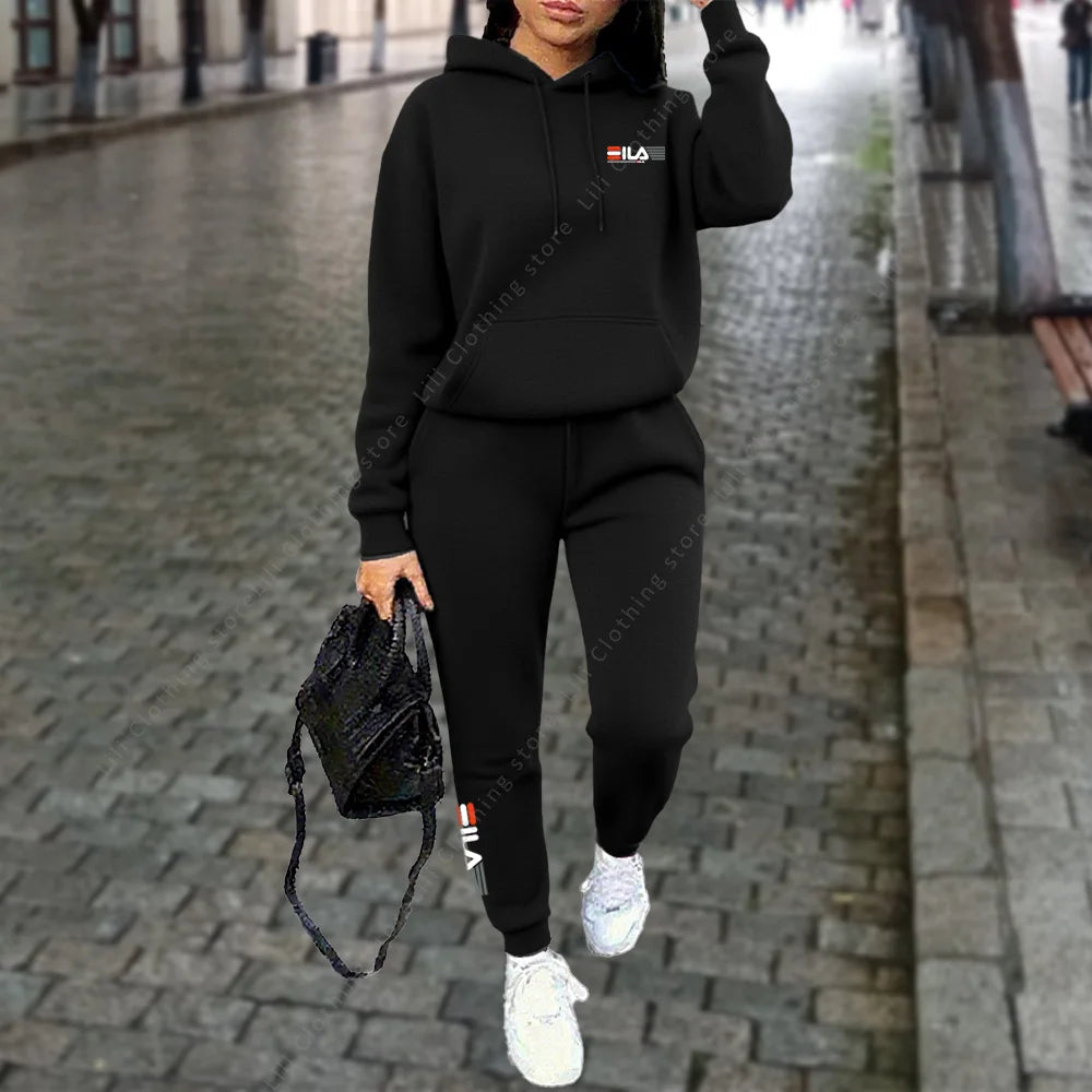 Dames Joggingpak 2-delig – Hoodie & Broek | Comfortabel & Sportief