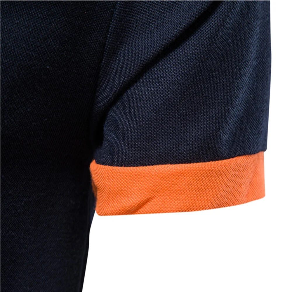 Heren Geborduurd Polo Shirt – Zomer Casual