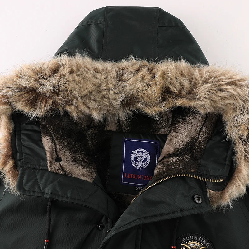 Smart Casual Heren Jas met Afneembare Capuchon