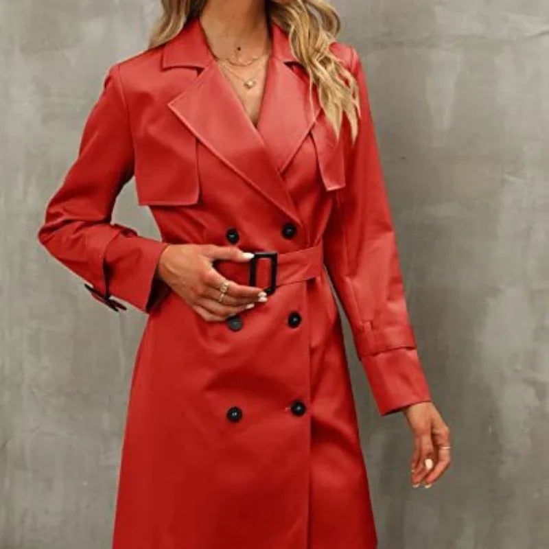 Casual Dames Trenchcoat – Losvallende Stijlvolle Jas | Herfst/Winter