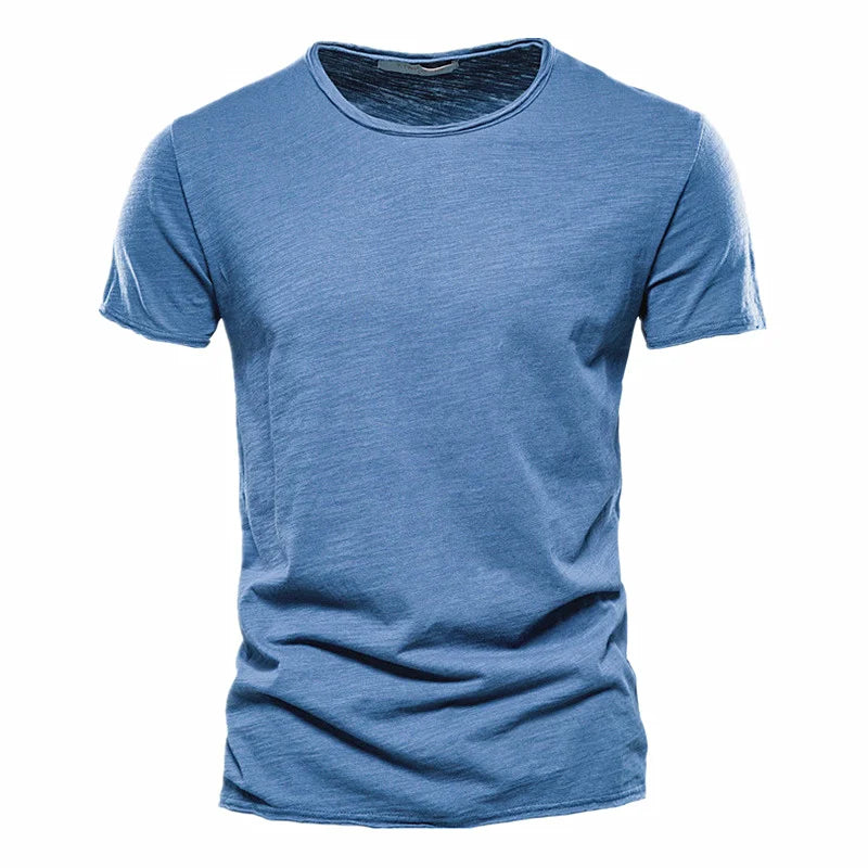 Heren Basic Cotton T-Shirt – Ademend Casual Zomer Shirt