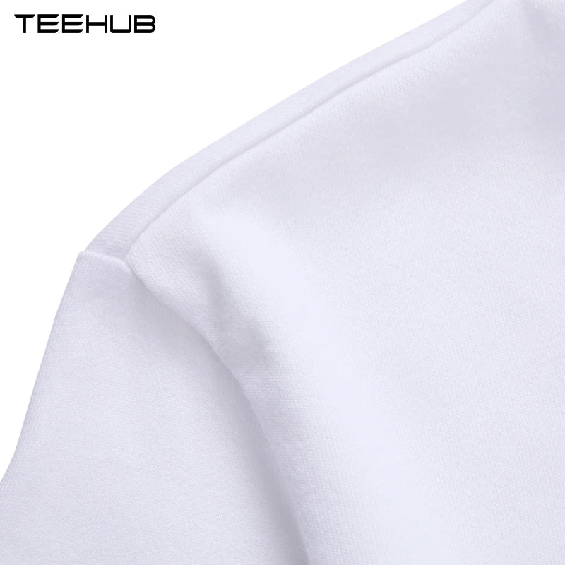 Heren T-Shirt met Zonsondergang Print – Harajuku Streetwear