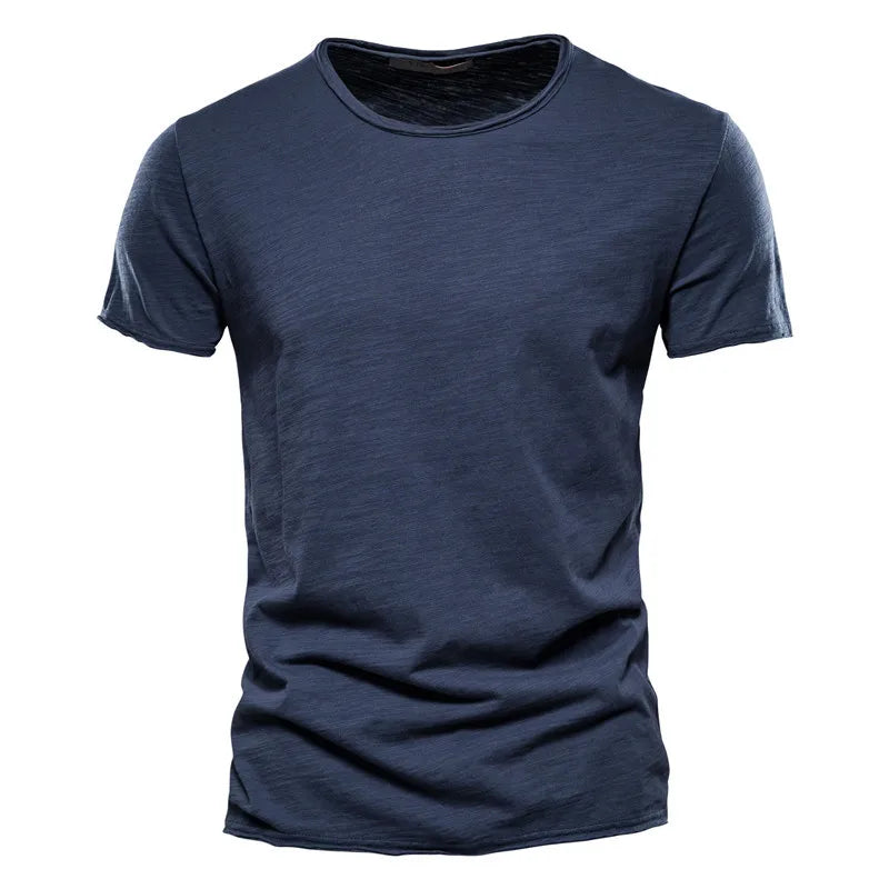 Heren Basic Cotton T-Shirt – Ademend Casual Zomer Shirt