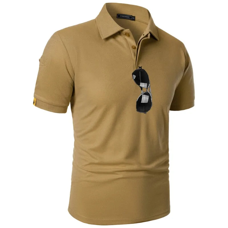 Heren Ademend Sport Polo Shirt – Casual Zomer
