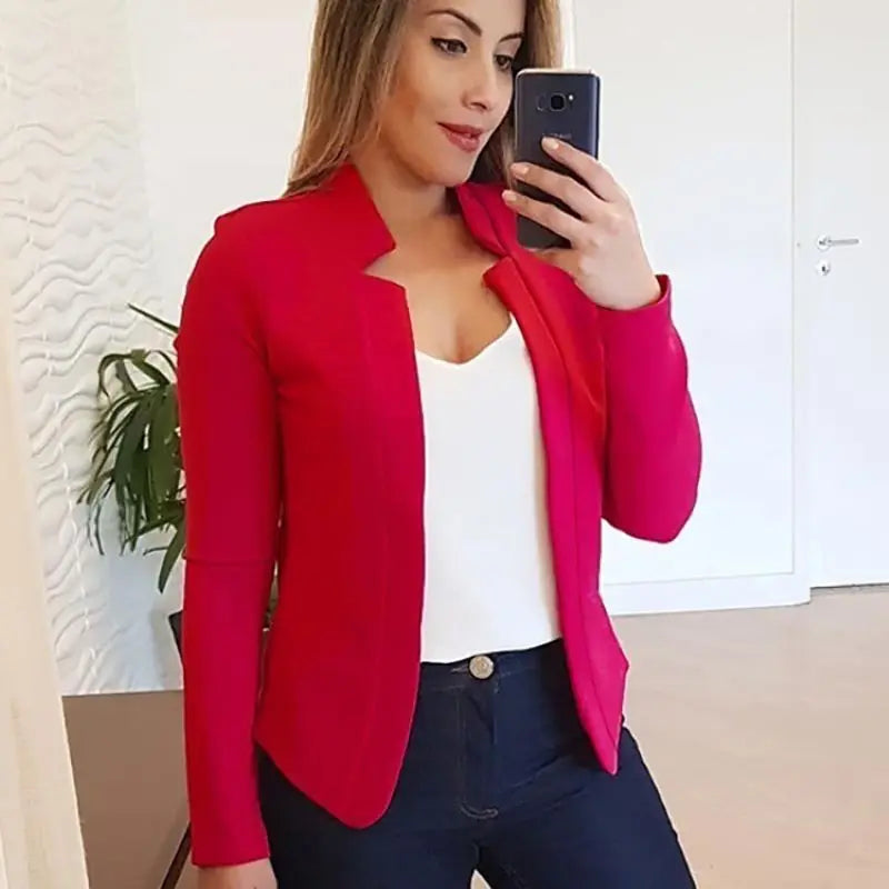 Dunne Dames Blazer – Slim Fit & Elegant (Lente/Zomer)