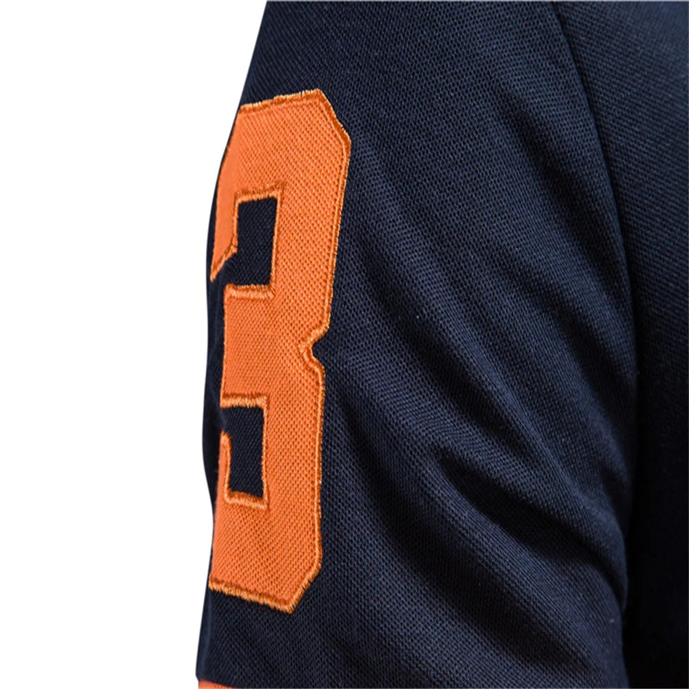 Heren Geborduurd Polo Shirt – Zomer Casual