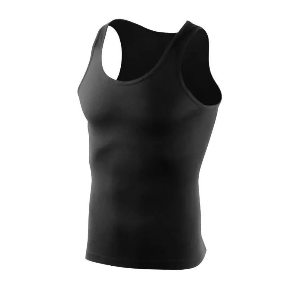 Heren Katoenen Sportvest – Slim Fit Mouwloos