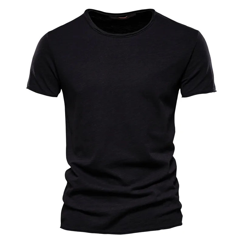 Heren Basic Cotton T-Shirt – Ademend Casual Zomer Shirt