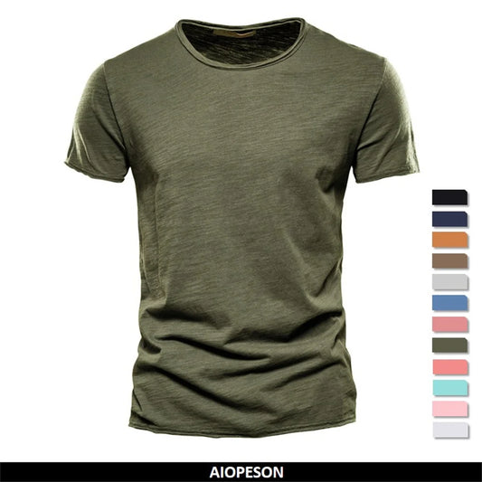 Heren Basic Cotton T-Shirt – Ademend Casual Zomer Shirt